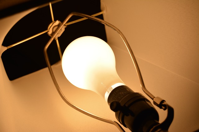 žárovka v lampě